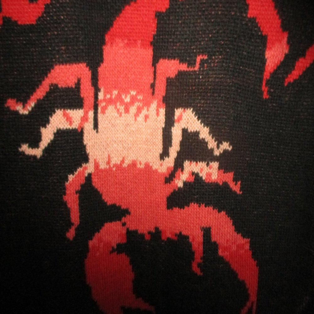 NWT SPIRIT JERSEY ~ WRATH SCORPION CARDIGAN SWEATER ~ XXL ~ ZIPPER ~ POCKETS - Picture 7 of 9